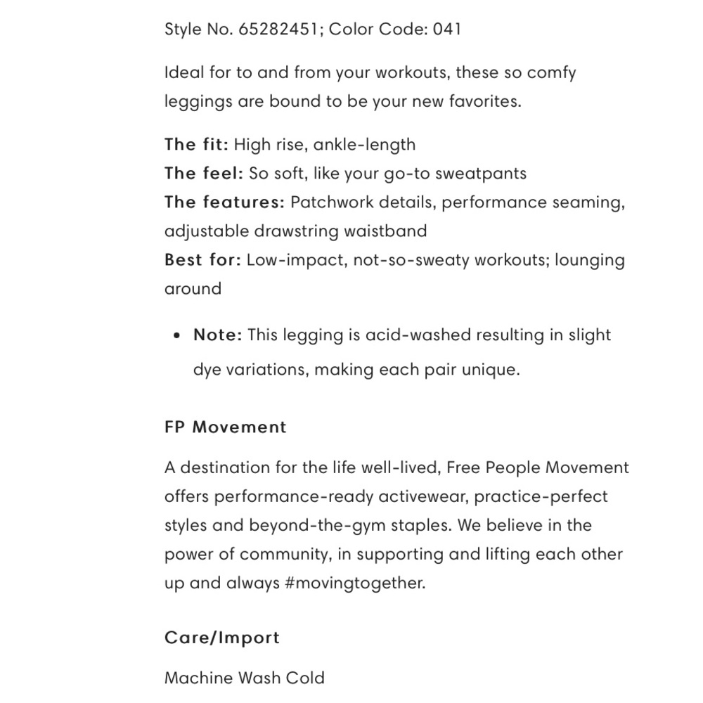 New! Fo Movement Kyoto Leggings View 4